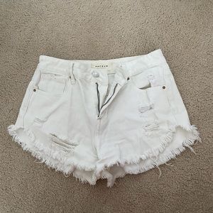 PacSun white Jean shorts